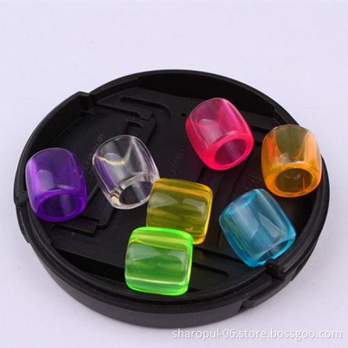 clear round hair beads for dread locs hair accessory